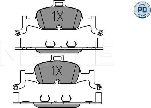 Meyle 025 224 0216/PD - Set placute frana,frana disc aaoparts.ro