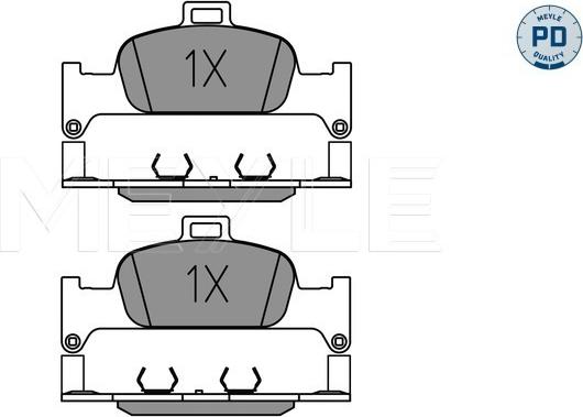 Meyle 025 224 0216/PD - Set placute frana,frana disc aaoparts.ro