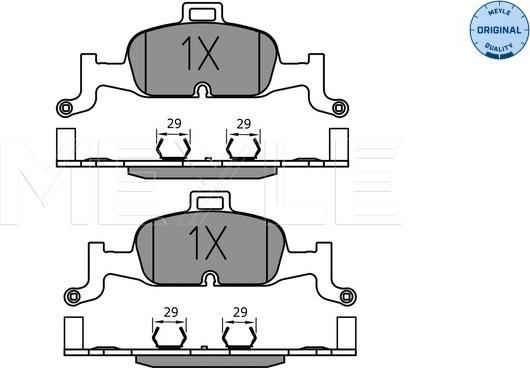 Meyle 025 224 0216 - Set placute frana,frana disc aaoparts.ro