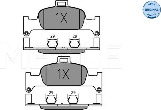 Meyle 025 224 0216 - Set placute frana,frana disc aaoparts.ro