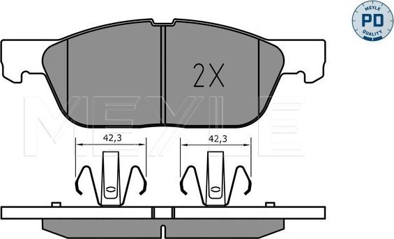 Meyle 025 224 1219 - Set placute frana,frana disc aaoparts.ro