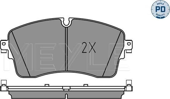 Meyle 025 224 8517/PD - Set placute frana,frana disc aaoparts.ro