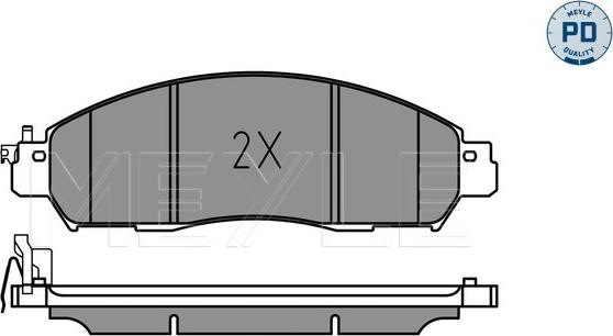 Meyle 025 224 3917/PD - Set placute frana,frana disc aaoparts.ro