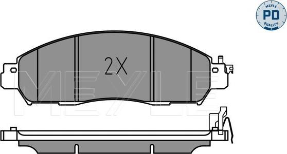 Meyle 025 224 3917/PD - Set placute frana,frana disc aaoparts.ro