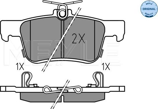 Meyle 025 224 2915 - Set placute frana,frana disc aaoparts.ro