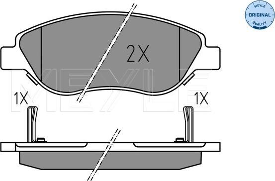 Meyle 025 224 7619 - Set placute frana,frana disc aaoparts.ro