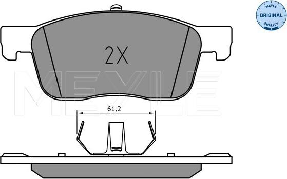 Meyle 025 225 9417 - Set placute frana,frana disc aaoparts.ro