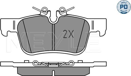 Meyle 025 225 6816/PD - Set placute frana,frana disc aaoparts.ro