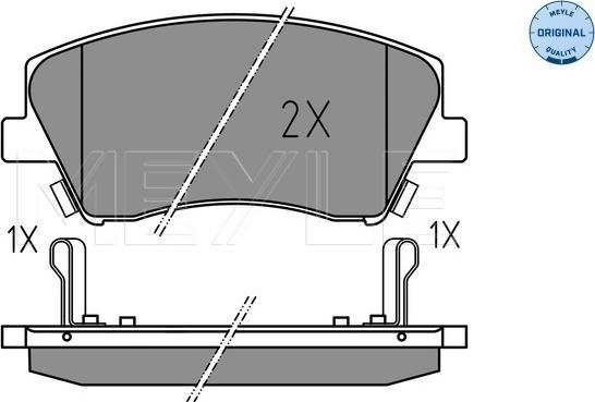 Meyle 025 225 1817 - Set placute frana,frana disc aaoparts.ro