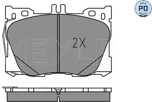 Meyle 025 225 8618/PD - Set placute frana,frana disc aaoparts.ro