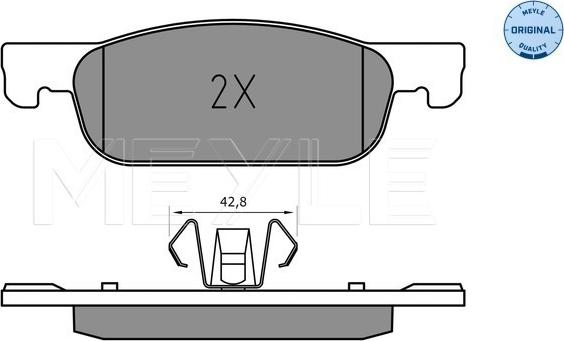 Meyle 025 225 2517 - Set placute frana,frana disc aaoparts.ro