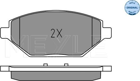 Meyle 025 225 2218 - Set placute frana,frana disc aaoparts.ro