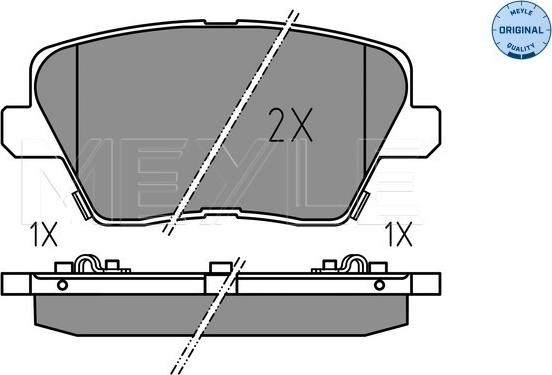 Meyle 025 226 7516 - Set placute frana,frana disc aaoparts.ro