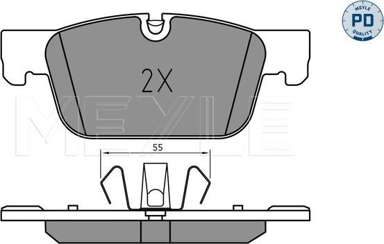 Meyle 025 220 9817/PD - Set placute frana,frana disc aaoparts.ro