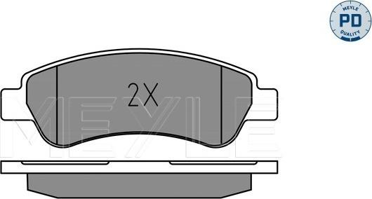 Meyle 025 220 4119/PD - Set placute frana,frana disc aaoparts.ro