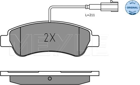 Meyle 025 220 4119 - Set placute frana,frana disc aaoparts.ro