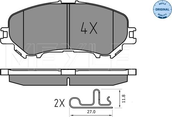 Meyle 025 220 6518 - Set placute frana,frana disc aaoparts.ro