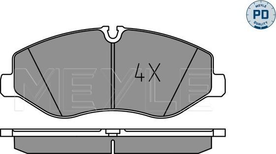 Meyle 025 220 6221/PD - Set placute frana,frana disc aaoparts.ro