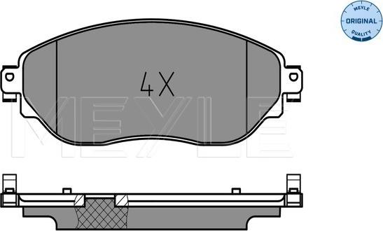 Meyle 025 220 8718 - Set placute frana,frana disc aaoparts.ro