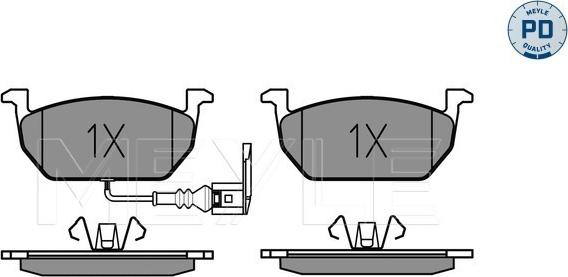 Meyle 025 220 3517/PD - Set placute frana,frana disc aaoparts.ro