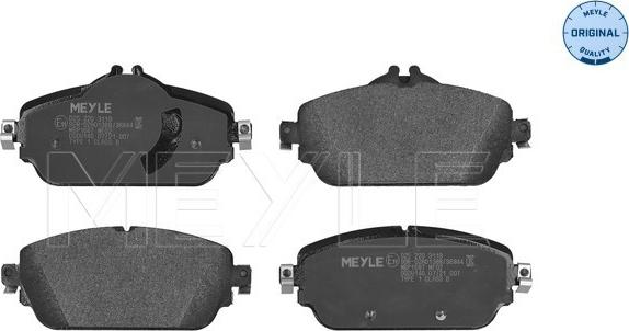 Meyle 025 220 3119 - Set placute frana,frana disc aaoparts.ro