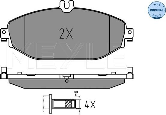 Meyle 025 220 7619 - Set placute frana,frana disc aaoparts.ro