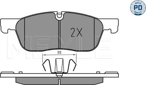 Meyle 025 221 4519/PD - Set placute frana,frana disc aaoparts.ro