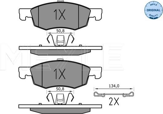 Meyle 025 221 4317 - Set placute frana,frana disc aaoparts.ro