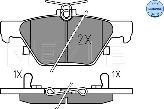 Meyle 025 221 5814 - Set placute frana,frana disc aaoparts.ro