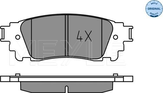 Meyle 025 221 5315 - Set placute frana,frana disc aaoparts.ro