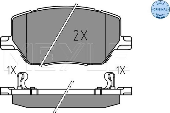 Meyle 025 221 6520 - Set placute frana,frana disc aaoparts.ro