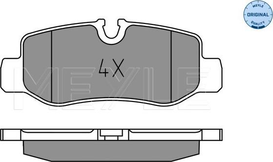 Meyle 025 221 0118 - Set placute frana,frana disc aaoparts.ro