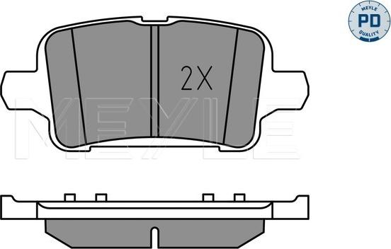 Meyle 025 221 2917/PD - Set placute frana,frana disc aaoparts.ro