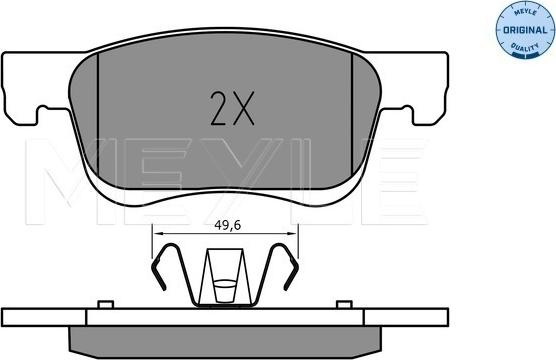 Meyle 025 221 2318 - Set placute frana,frana disc aaoparts.ro