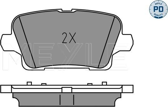 Meyle 025 221 2317/PD - Set placute frana,frana disc aaoparts.ro