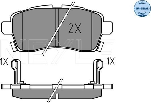 Meyle 025 228 5015 - Set placute frana,frana disc aaoparts.ro