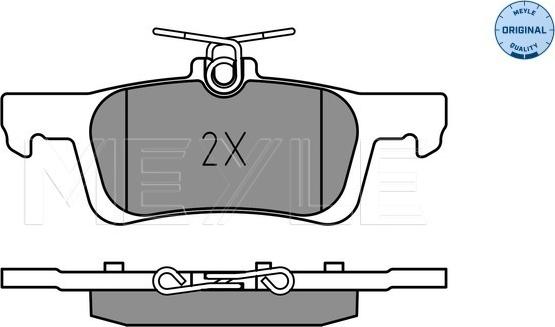 Meyle 025 228 0714 - Set placute frana,frana disc aaoparts.ro