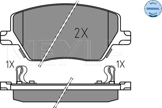 Meyle 025 223 9719 - Set placute frana,frana disc aaoparts.ro