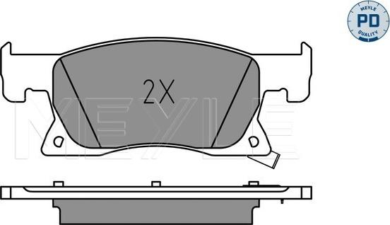 Meyle 025 223 4220/PD - Set placute frana,frana disc aaoparts.ro