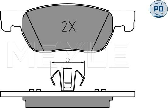 Meyle 025 223 4220/PD - Set placute frana,frana disc aaoparts.ro