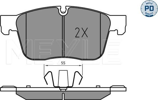 Meyle 025 223 0218/PD - Set placute frana,frana disc aaoparts.ro