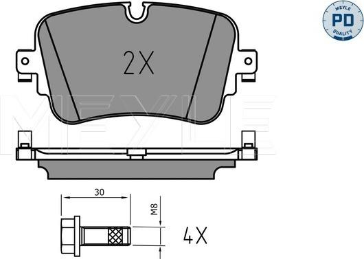 Meyle 025 223 0717/PD - Set placute frana,frana disc aaoparts.ro