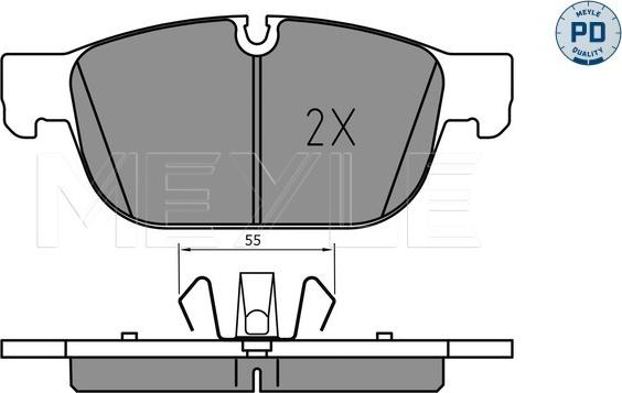 Meyle 025 223 1719/PD - Set placute frana,frana disc aaoparts.ro