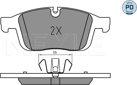 Meyle 025 223 8619/PD - Set placute frana,frana disc aaoparts.ro