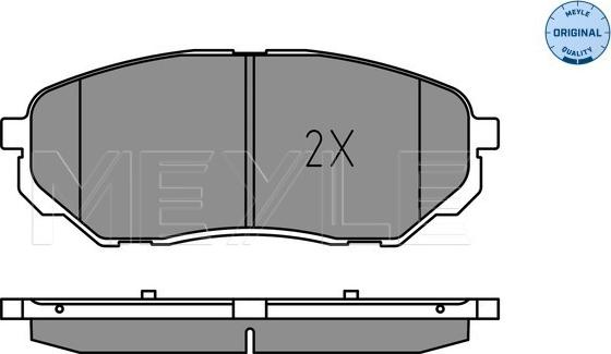 Meyle 025 223 8017 - Set placute frana,frana disc aaoparts.ro