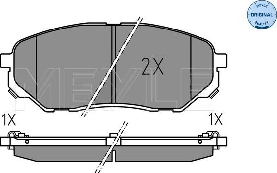 Meyle 025 223 8017 - Set placute frana,frana disc aaoparts.ro