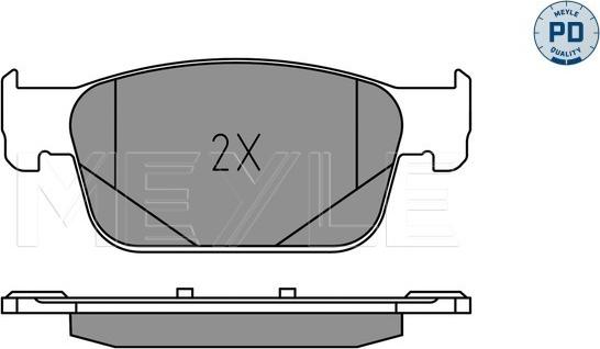 Meyle 025 223 8317/PD - Set placute frana,frana disc aaoparts.ro