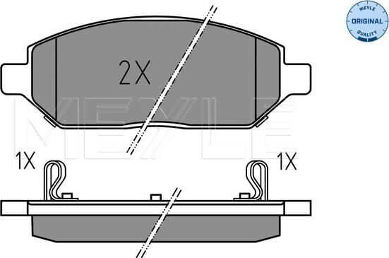 Meyle 025 223 2618 - Set placute frana,frana disc aaoparts.ro