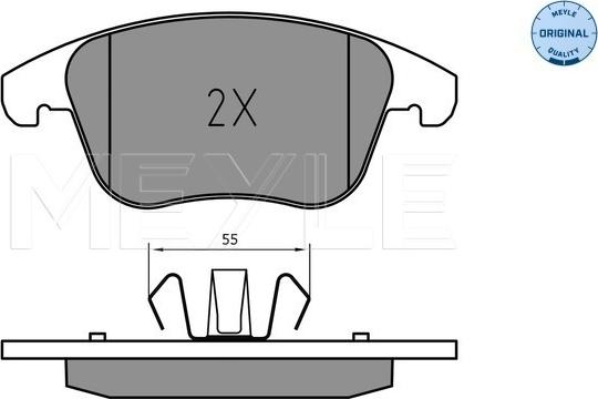 Meyle 025 222 6920 - Set placute frana,frana disc aaoparts.ro