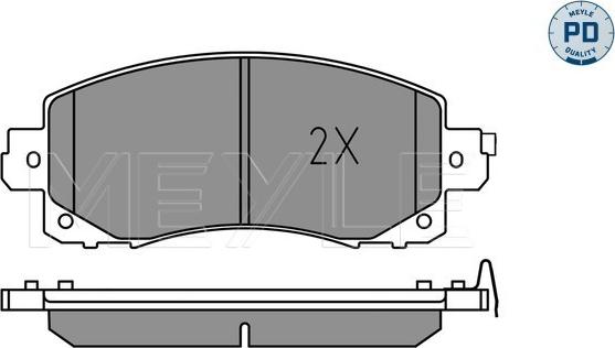 Meyle 025 222 0117/PD - Set placute frana,frana disc aaoparts.ro